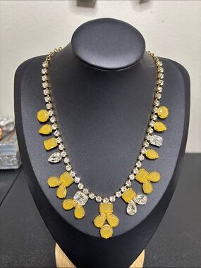Kate Spade Gold-Tone Necklace with Yellow and Clear Crystals - Women Jewelry